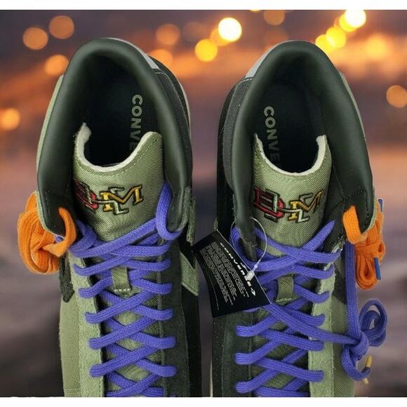 Converse Pro Leather Mid BHM Men’s 8 / Women’s 9.5 Green Sequoia 168273C - Picture 3 of 9